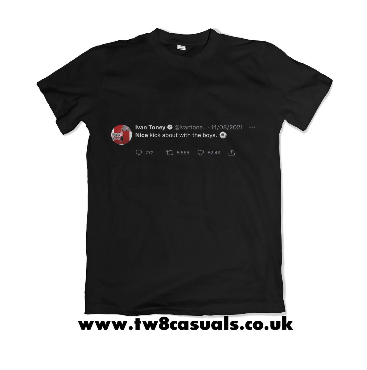 StoreTw8's tweet image. Giveaway…..

If Toney scores today we will giveaway our new T-shirt to one follower. 

*If ordered already you will get a choice of another T-shirt*

To enter 

1. Retweet and Like this post 
2. Must Follow @StoreTw8 

tw8casuals.co.uk