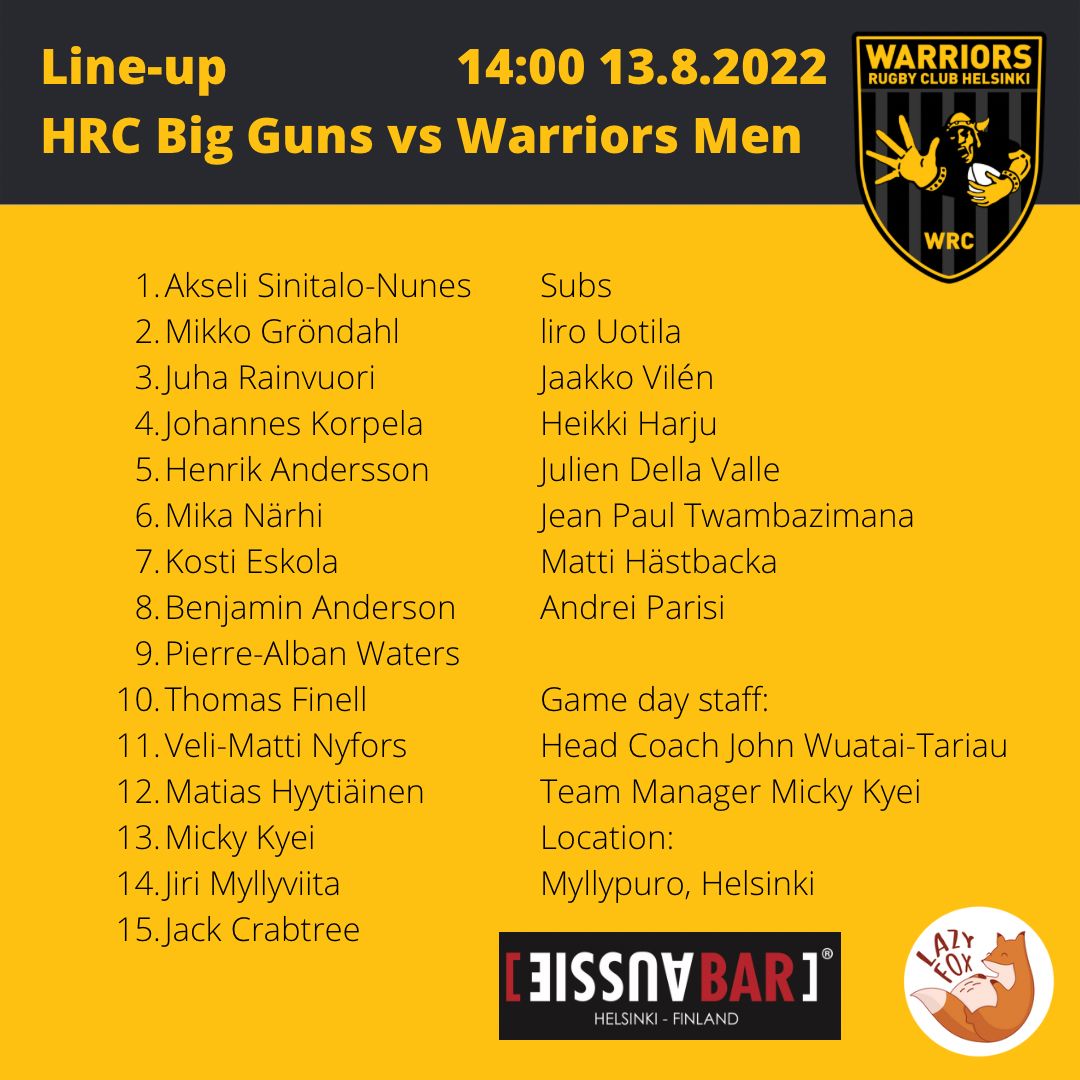 Warriors Rugby Club tweet media