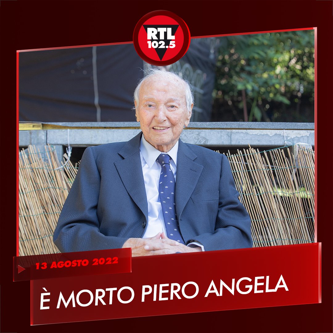 rtl1025's tweet photo. 🔴 È morto Piero Angela. Il conduttore e divulgatore aveva 93 anni. Ad annunciarne la scomparsa il figlio Alberto, in un post sui social https://t.co/mXyUoQuunk