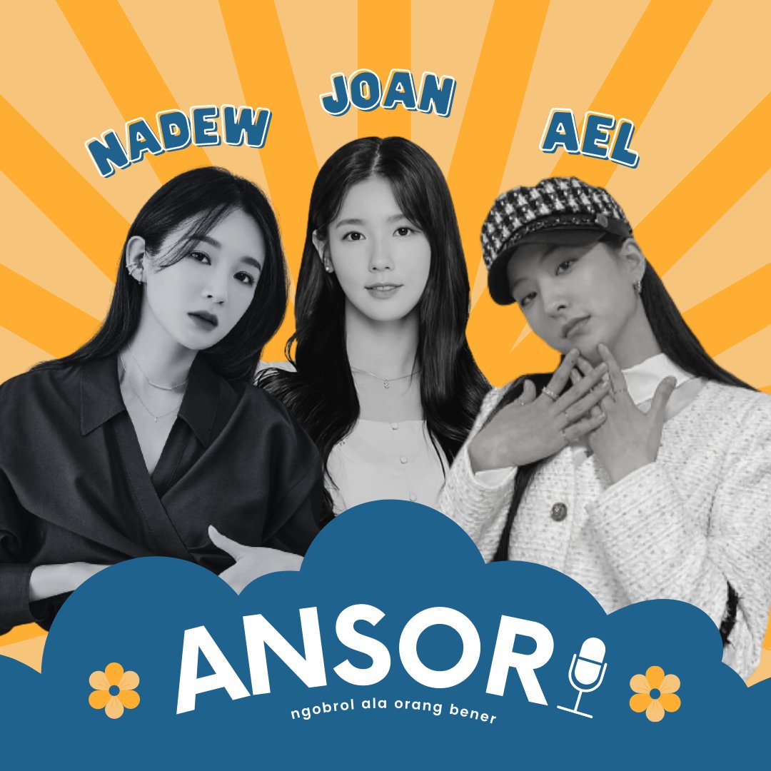 ANSORIPODCAST's tweet photo. ㅤ
                     Podcast ANSORI
             Ngobrol Santai Sore Hari
                 with Nadew, Ael, Joan
─ ❝Eps. 20 Menikah Muda Atau 
           Menikah Ketika Siap?❞ ─
ㅤ ㅤ https://t.co/kzbULQlFq2