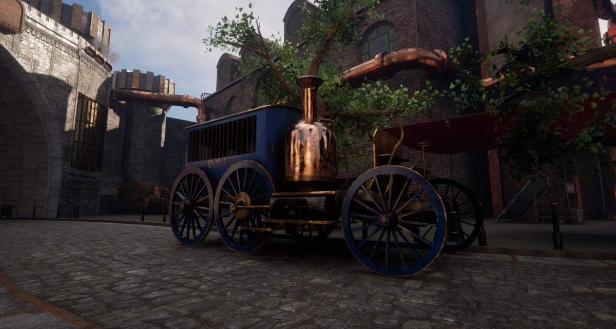 MikeFarrant3D's tweet photo. Once again a very busy last few weeks, building on Old Town, adding a kraken attack scene and a few new vehicles 
@CCCU_games
 
#indiegames #indiegame #gamedev #indiedev #indiegamedev #videogames #gamedevelopment #gaming #gamedesign #UnrealEngine5 #indiedeveloper https://t.co/782m6sKS5p