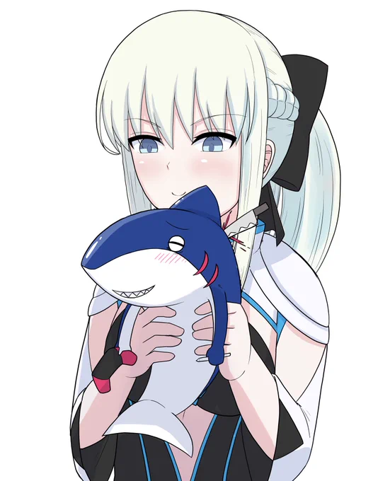 明日のコミケで付けるネームカード用のイラストを描きました#FGO #モルガン 