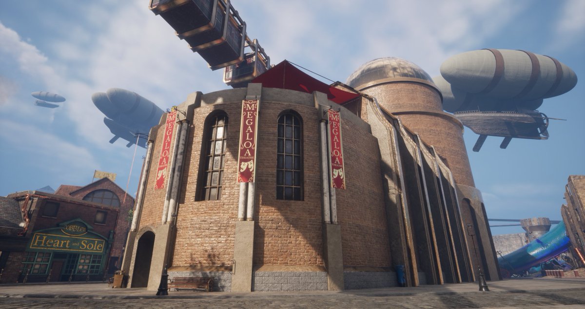 MikeFarrant3D's tweet photo. Also started adding buildings in the distance to fill out the world https://t.co/9PY2Ddy3zf