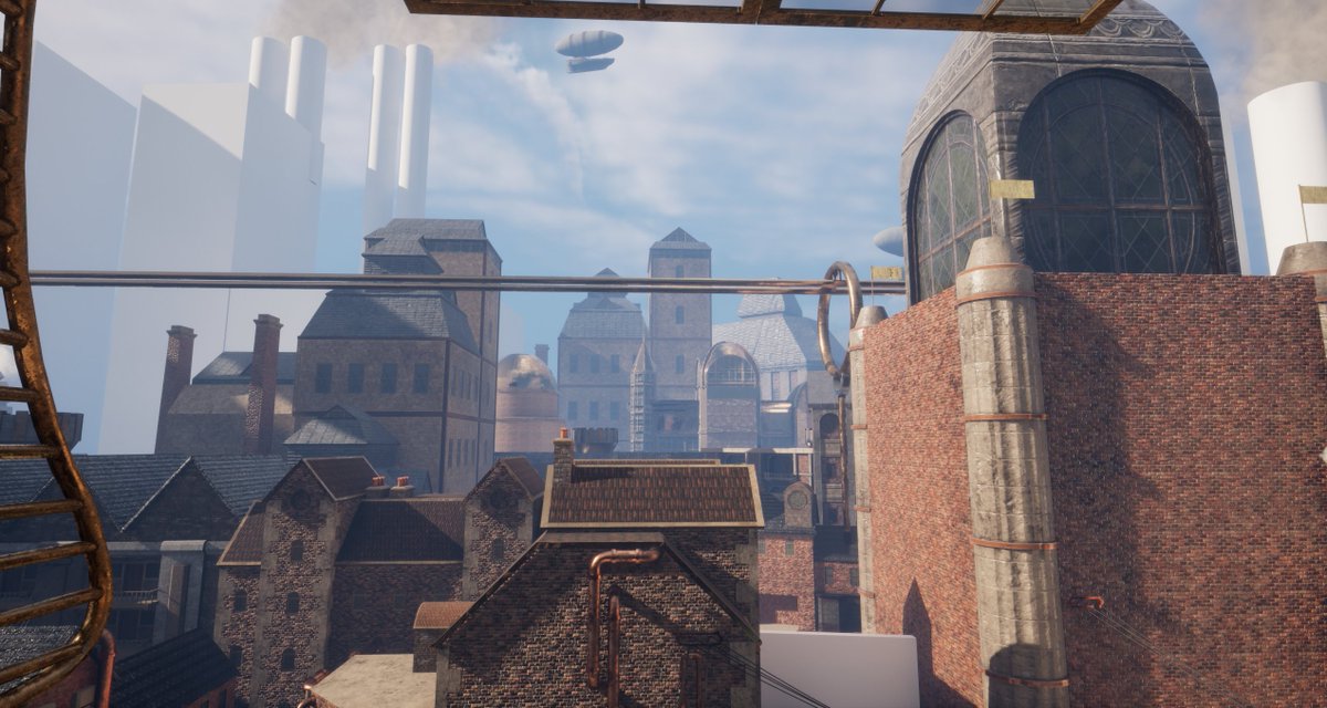 MikeFarrant3D's tweet photo. Also started adding buildings in the distance to fill out the world https://t.co/9PY2Ddy3zf