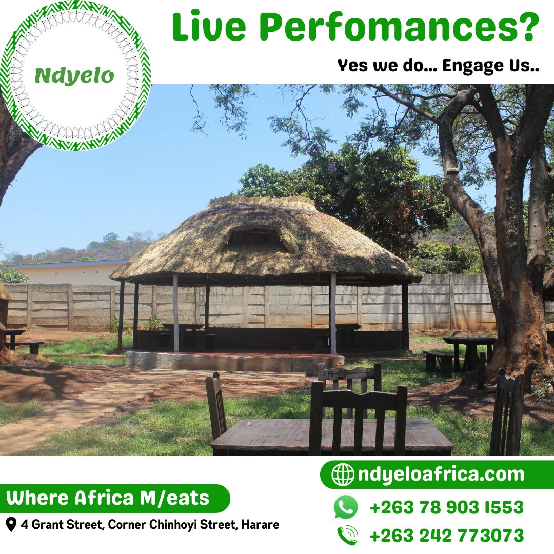 ndyelozw's tweet photo. #LiveMusic? Yes we do! Just look at our stage, and imagine your favourite artist serenading you.. whilst you enjoy your meal. #Ndyelo is the place to be https://t.co/ZIWCAXknO1