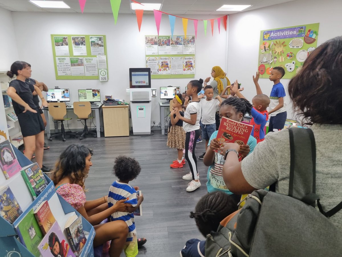 ThamesmereLib's tweet photo. So we dance and shook our bodies @ThamesmereLibry today thanks @STEPZDANCEuk. They are on their to other @greenwichlibs. See if you can catch them! https://t.co/nO7RFhVCHH
