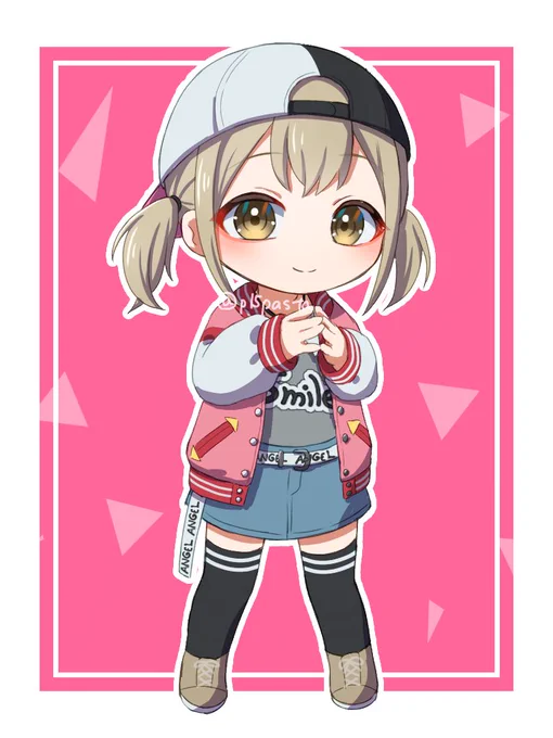 ちびキャラ毎日更新13日目!今日からビビバス!まずはこはね#prsk_FA #小豆沢こはね 