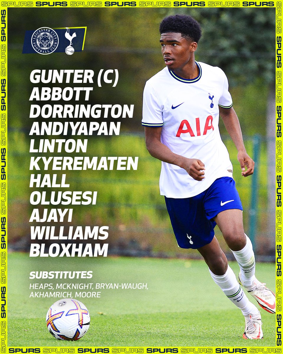 Our U18s kick-off against <a href="/LCFC/">Leicester City</a> U18s at 11:30am (BST) this morning 🙌

Here's how we line-up! 👇