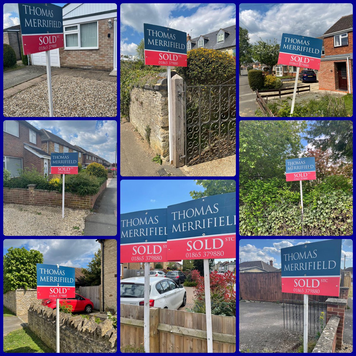 🏡 SOLD! SOLD! SOLD! 🏡

How great do these signs look in the #Spring #sunshine? A selection of properties sold recently by our #Kidlington office. Looking to buy, sell or rent in the #Oxfordshire area? Get in touch - bit.ly/TM-CONTACT

#OxfordshireBusiness #Oxford