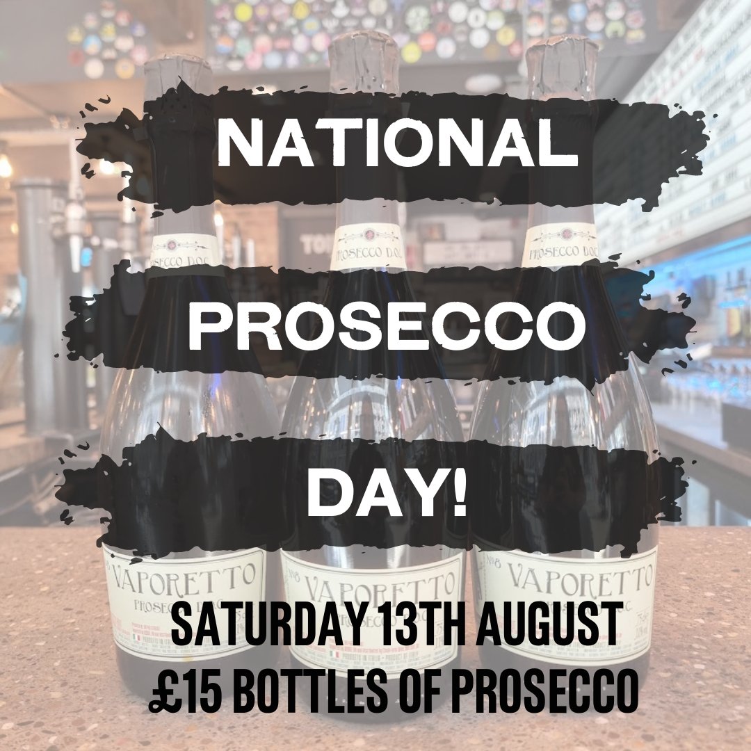 🥂 HAPPY PROSECCO DAY 🥂

This Saturday is National Prosecco Day across the UK, and to celebrate we're offering £15 bottles of prosecco ALL DAY LONG!

#prosecco #nationalproseccoday #brewdog #brewdogmanchester #manchester #mcr