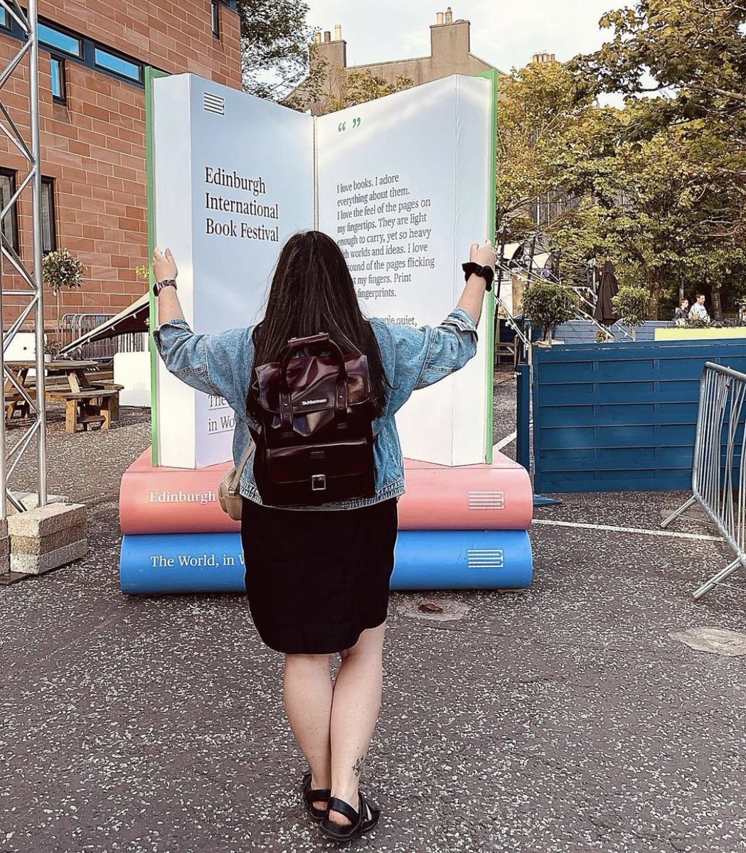 galfromburgh's tweet photo. Congrats to all involved @edbookfest as today is opening day! Can’t wait to explore what this year will offer! Photo from last year! 📚 🎉 #EdBookFest #festivalcity #edinburgh #EdinburghFringe https://t.co/atjwI1yIKX