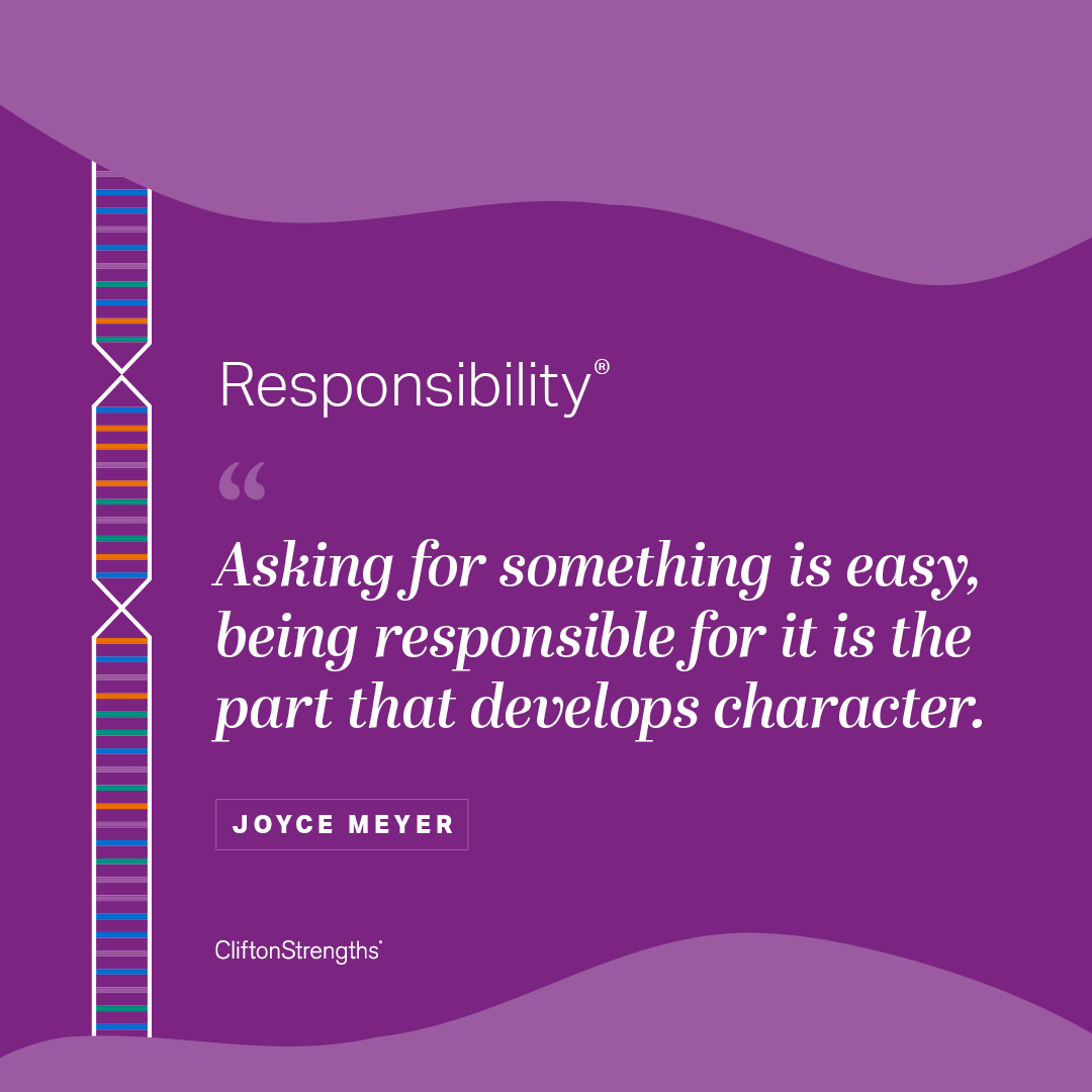 CliftonStrength's tweet image. Who has Responsibility? 

on.gallup.com/3zA5tnU