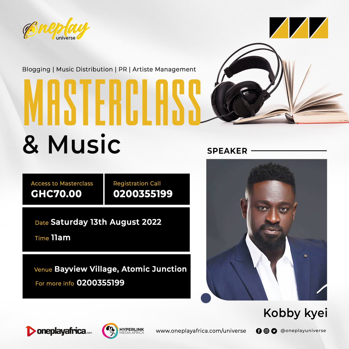 itsfusetv's tweet photo. Today is #Oneplayuniverse Masterclass and Music
Venue: Bayview Village 
Time:11am to 5 pm
Register at the gate. https://t.co/K8Y0L3Feiw