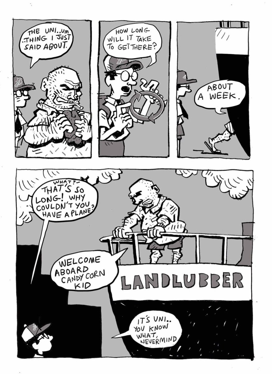 JoshKnowles75's tweet photo. Viva #smallpressday ! Here’s 4 pages from my last self published comic CARGO (pt1). Available at https://t.co/5nxk7dyWoO #SPDBFReview #comics #smallpress @brokenfrontier https://t.co/ldZBEYEn7v