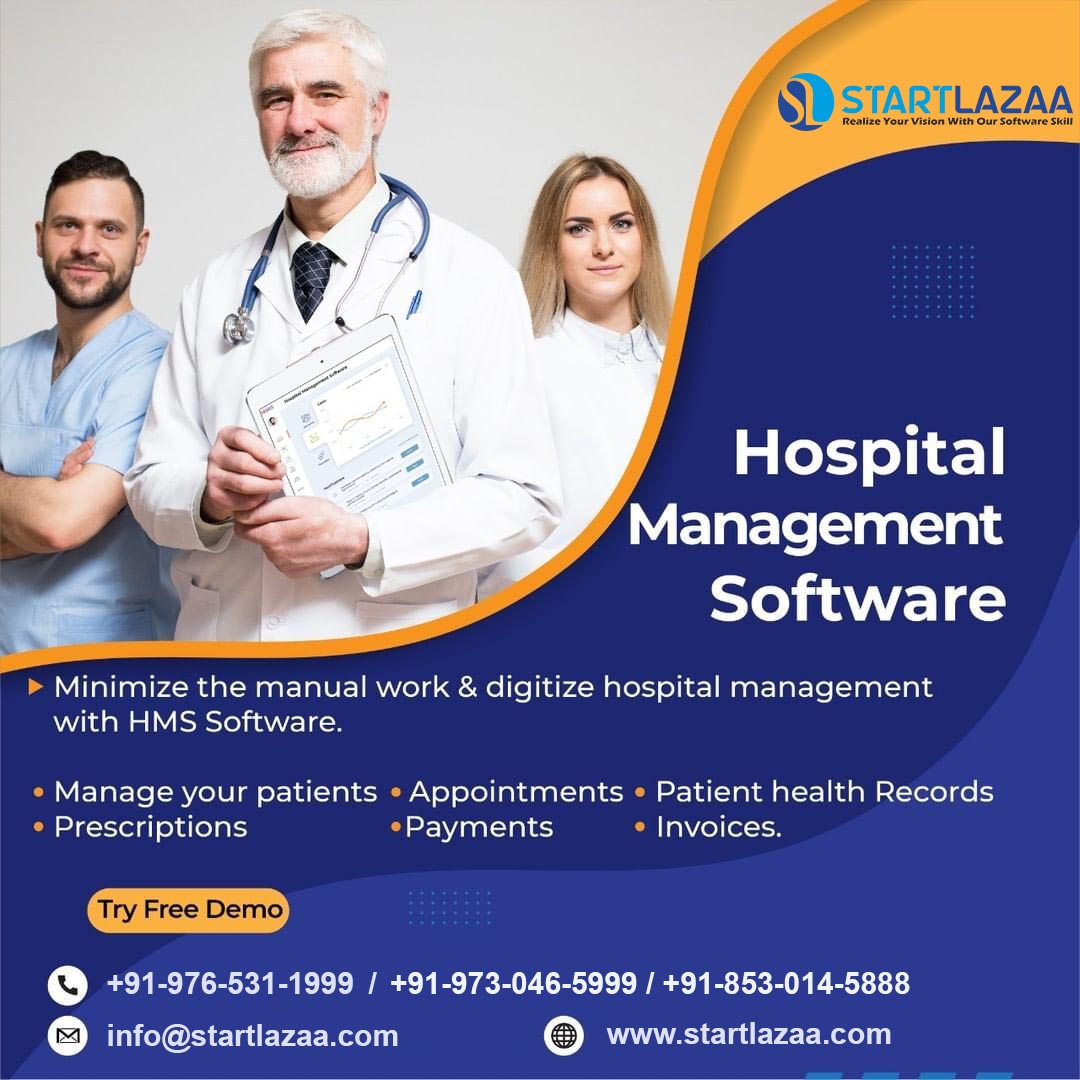 StartLazaa's tweet photo. Reduce your Hospital's Operational costs with an Integrated Budget-friendly HMS solution.
Free Demo #Whatsapp Us Now: +91-976-531-1999
Visit Now: https://t.co/J5yPTf7V4O
#hospital #hospitallife #hospitalsoftware #hospitalsoftwaredemo #healthcare #digitalhealth https://t.co/YgQrSRymzR