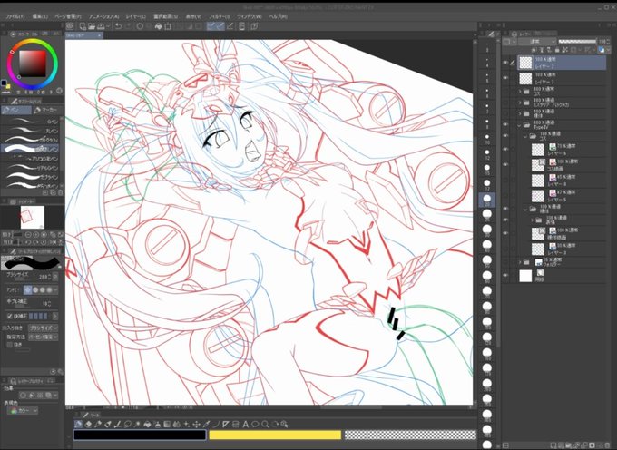 ライブでここまで進みました #今日のライブ進捗 #Skeb https://t.co/wsCgjW4Pou 