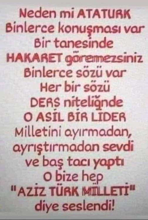 Tek dünya liderim 
#MustafaKemalAtatürk NOKTA.