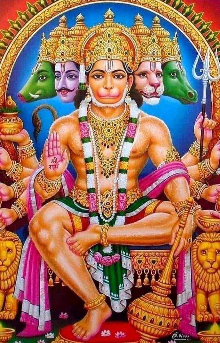 बाण लग्यो उर लछिमन के तब,प्राण तजे सुत रावण मारो ।
लै गृह बैद्य सुषेन समेत,तबै गिरि द्रोण सु बीर उपारो ॥
आनि सजीवन हाथ दई तब,लछिमन के तुम प्राण उबारो ।
को नहिं जानत है जग में कपि,संकटमोचन नाम तिहारो ॥5॥
ॐ नमो भगवते वासुदेवाय नमः।।
ॐ नमः शिवाय। हर हर महादेव।।
ॐ श्री रामदुताय नमः।।