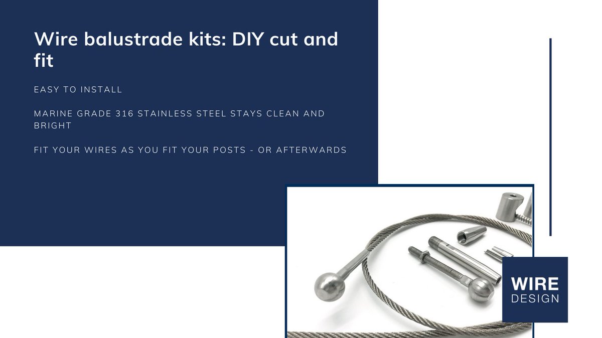 WireDesignUK's tweet photo. 👐 Whether you are left-handed, right-handed or ambidextrous, our cut-and-fit balustrade wire kits are easy to install with just basic tools 🛠️✂️ 
👀 Links in bio.

#lefthanded #wiredesign https://t.co/sYs7cXKSyo