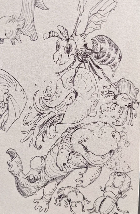 some sketches from your critter suggestions!!! 