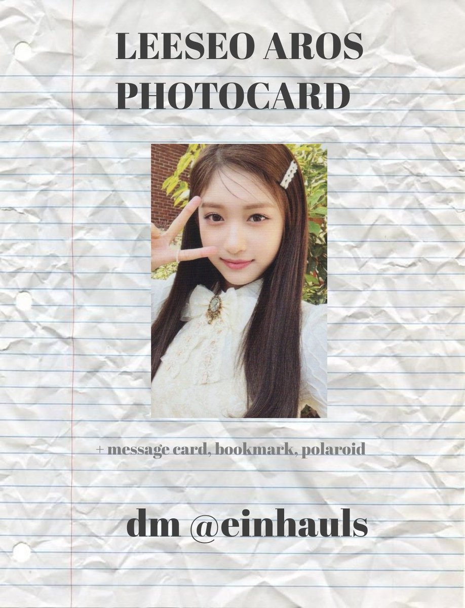einhauls's tweet photo. 🐰wts lfb ph ! #einsales 
✷ onhand    
    
        🥛🍰✿💿🧠  

꒰ ive leeseo a ray of sunshine set ꒱ 
⤻ leeseo set —  ₱ 150  
⤻ prio payo / 2d res
⤻ mint condi 10/10 

𓏔 reply mine or dm to claim 

# wts lfb ive leeseo aros https://t.co/x23WmrabbV