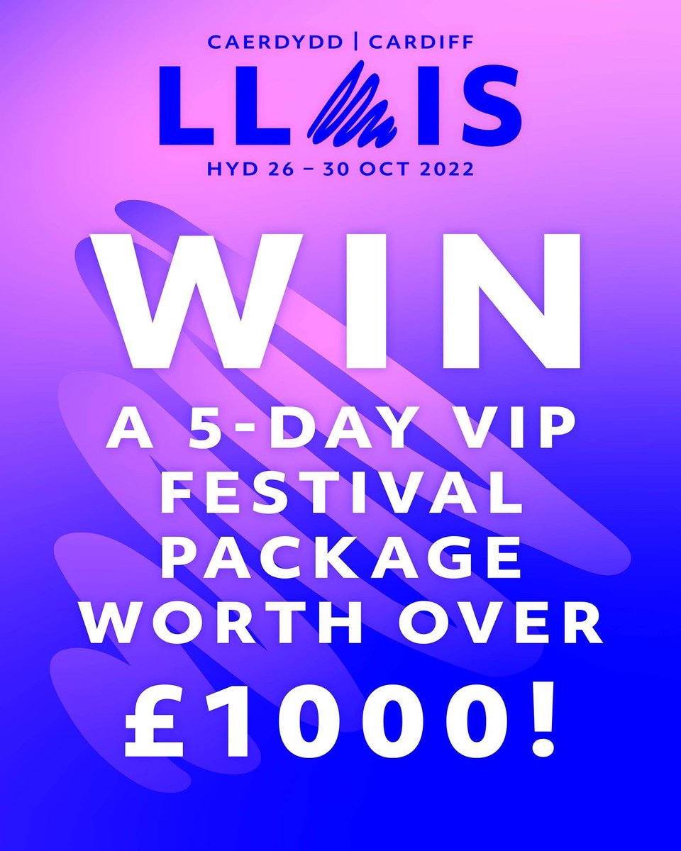 Win a VIP Llais Package worth over £1000 Interested? All you have to do is enter your name and email address by clicking the link and the VIP tickets could be yours👇