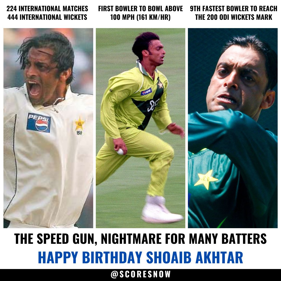 Happy Birthday Shoaib Akhtar       