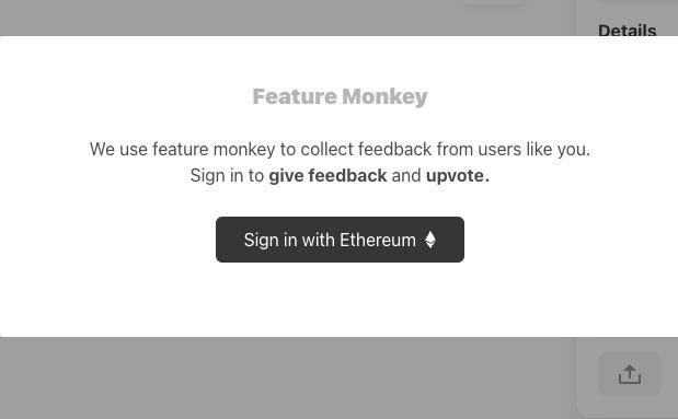 feature_monkey's tweet photo. We are making changes to support web3 native products 

✨support sign-in with ethereum 
🚀pay via crypto 
💨 we are now 2x faster than before https://t.co/rvYTy8myOP