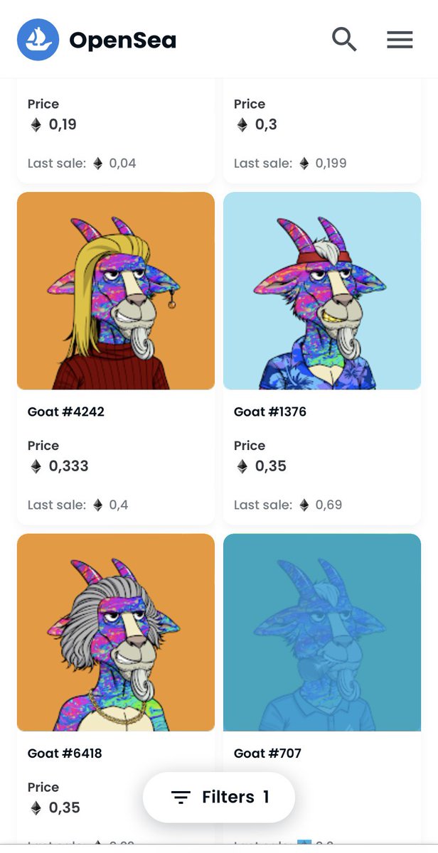 _OriginalGoat_'s tweet photo. There are only 5 trippy listed in the moment 👀
For me one of my favorite 🐐 trait https://t.co/1K0SjRkOqb