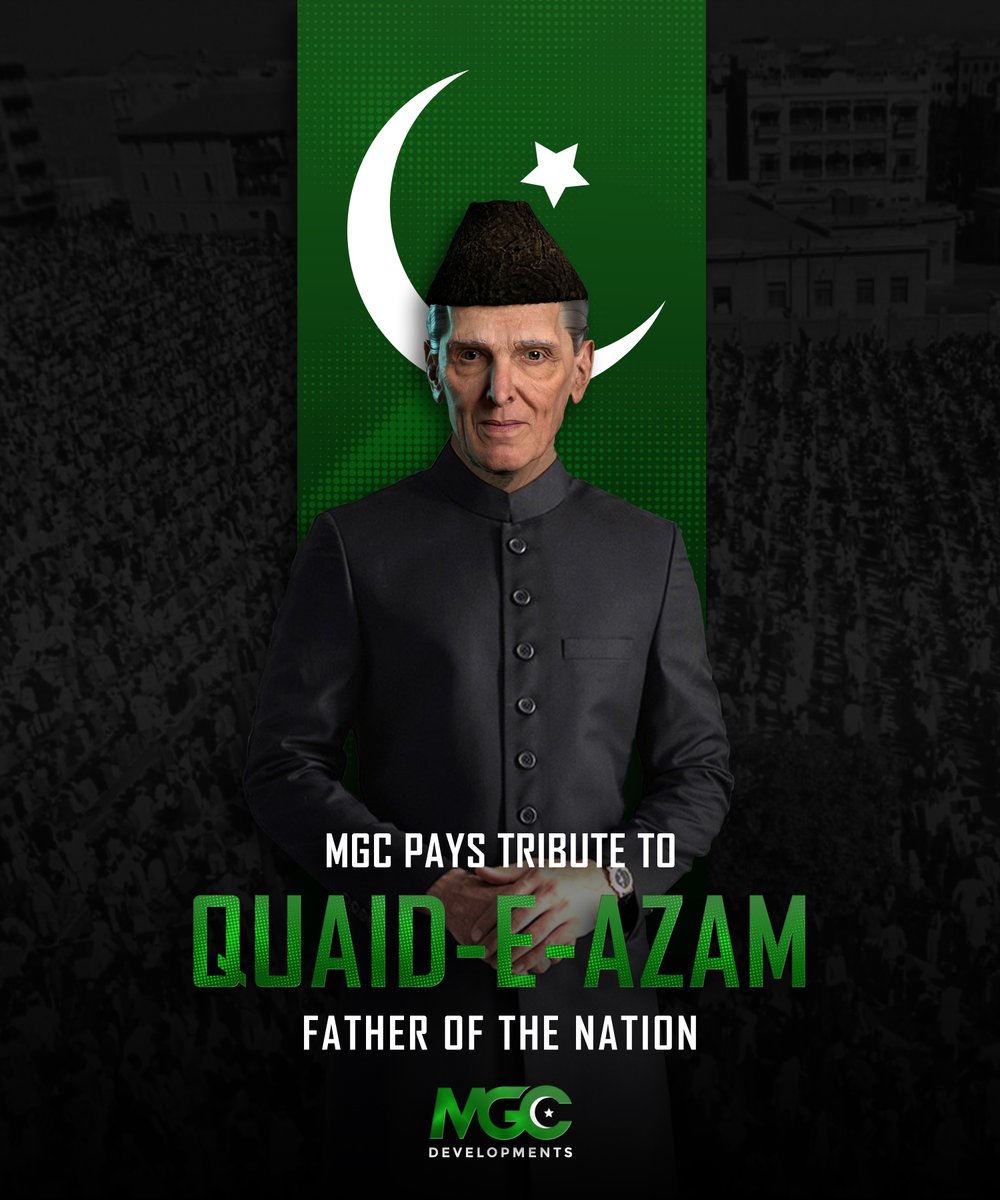 MgcDevelopments's tweet photo. MGC Developments Pays Homage to the Father of our Nation Quaid-e-Azam for giving us our Homeland Pakistan.
𝐏𝐚𝐤𝐢𝐬𝐭𝐚𝐧 𝐙𝐢𝐧𝐝𝐚𝐛𝐚𝐚𝐝!
UAN +92 304 1111 642
https://t.co/29LoPS8zOy
#PakistanIndependenceDay #75YearsofIndependence #QuaideAzam #MGCDevelopments #YourSmartMove https://t.co/YejT782Hlg