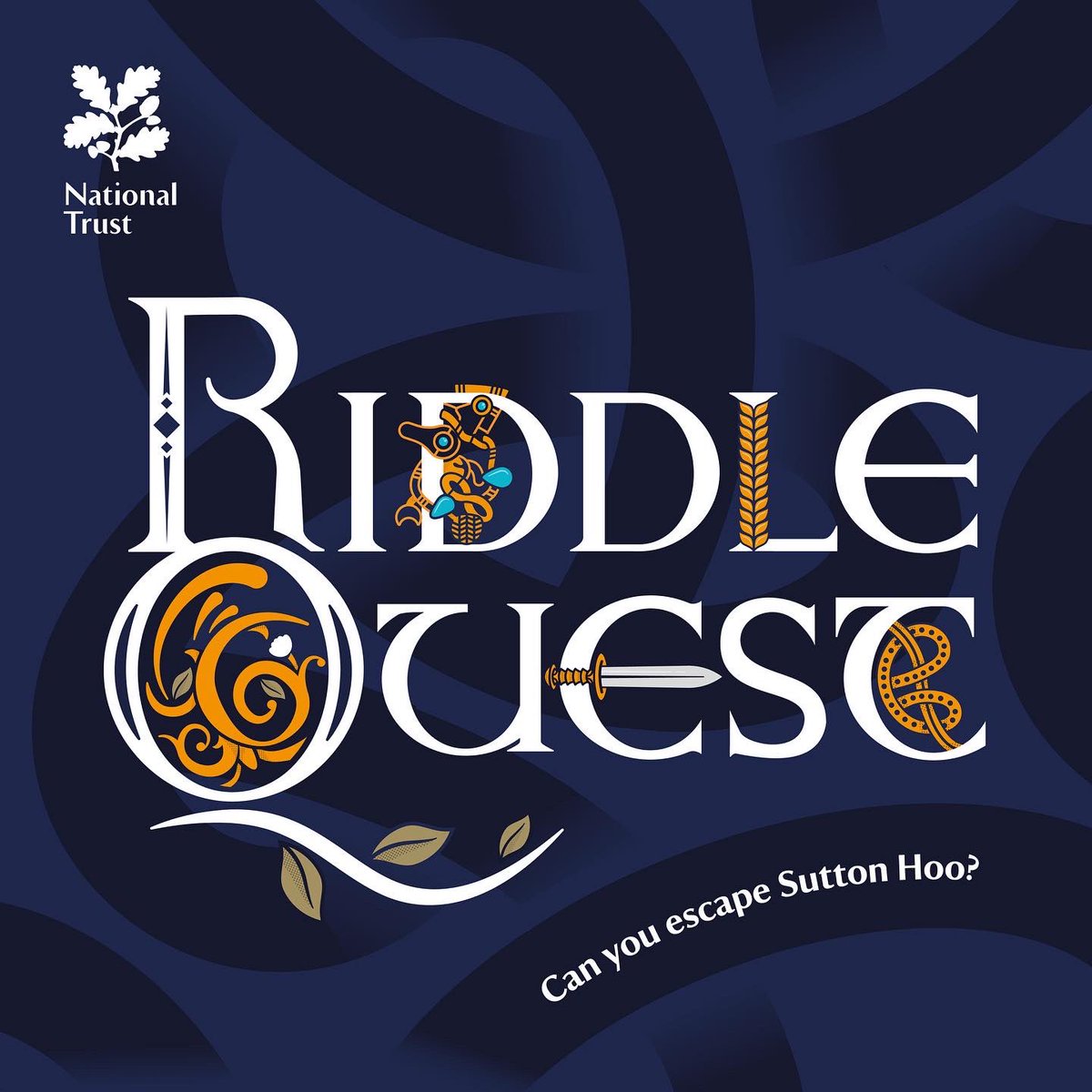 2/2 This is the identity we created for the @NT_SuttonHoo escape room ‘Riddle Quest’ the brain child of <a href="/sacha_coward/">Sacha Coward</a> We loved this project 🙌🏻 If you’re in the area check it out!
