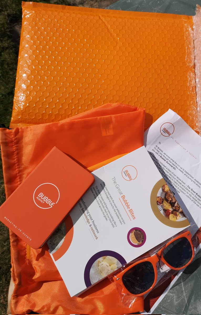FiredByDesign's tweet photo. #IBC2022 approaches and a very welcome @Bubble_Agency survival kit arrives. Thank you! https://t.co/x8I058VlQC
