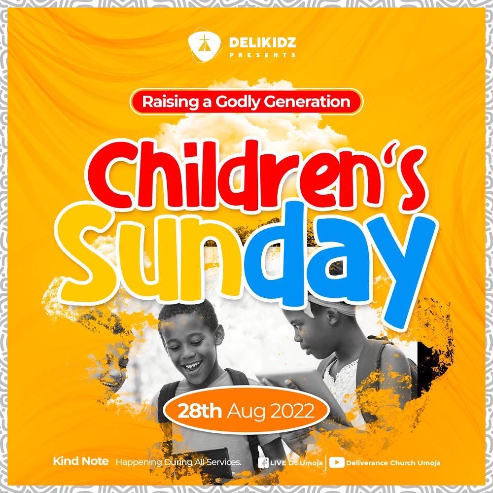 dcumoja's tweet photo. Train up a child in the way he should go, And when he is old he will not depart from it.” Proverbs 22:6
Our Children Ministry is having Children’s Week and Children’s Sunday this August and theme is:
#RaisingGodlyGeneration
#WeAreUmoja
#Delikidz https://t.co/KFbS993ZEJ