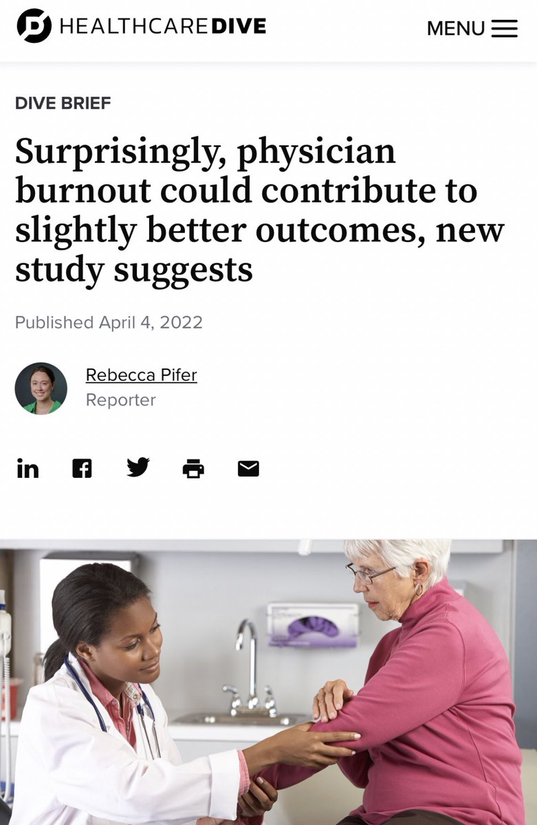 Surprising!!!! Obviously, they do not reccomend to burn all of us out!!! . It goes with the recent FDA recognition of the reality of physician burn-out