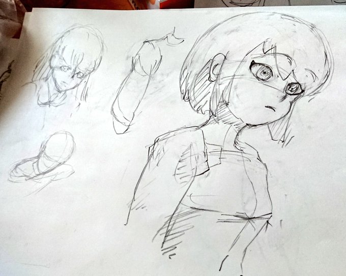 模写落書き 