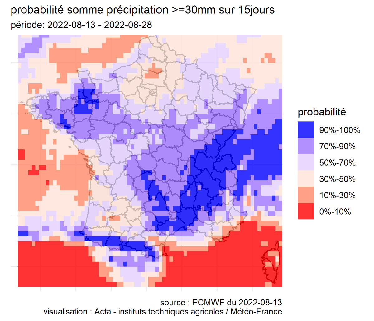 🌦️Sécheresse 2022. Que nous disent les prévisions de précipitation et les incertitudes associées ? (mis à jour au 13 aout 2022) par Instituts techniques agricoles <a href="/ACTA_asso/">Acta</a> <a href="/Arvalisofficiel/">ARVALIS</a>   <a href="/terresinovia/">Terres Inovia</a> <a href="/vignevinfrance/">IFV</a>  <a href="/meteofrance/">Météo-France</a>  #ECMWF
Bulletin :
numerique.acta.asso.fr/prevision-prec…