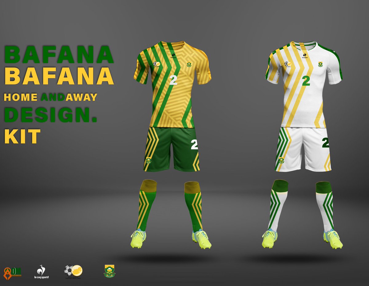 tedey3o1's tweet photo. We decided to give you similar or concept idea of the @BafanaBafana kit that is related to the present day Kit but in a stylish way the @LeCoqSportif_SA way 😉. Our goal is to maintain the same feel towards the design.

#LCSportifza #LCSFamily 🐓 #OMBrandingandDesign https://t.co/uLQ3XymqSe