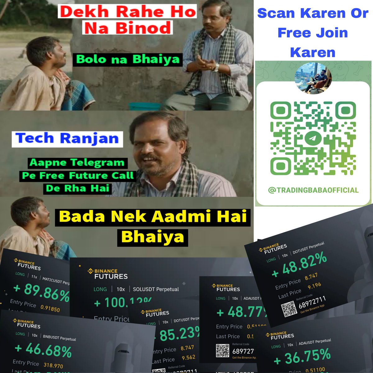 TRanjanofficial's tweet photo. Dekh Rahe Ho Na Binod 😅
Free Future Call Mil Rha Hai Or Ye Public Ko Premium Chahiye 😏 https://t.co/NVCDOekESf