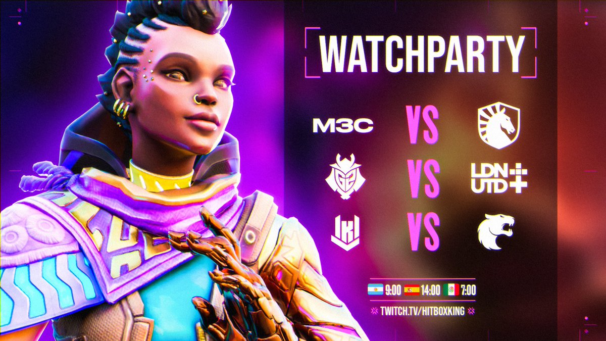 HITBOXKING's tweet image. 🔥DÍA DIOS DE WATCHPARTY LCQ EMEA/LATAM🔥

⚔️M3C vs TLIQUID⚔️
⚔️G2 vs LDN UTD⚔️
⚔️TBD vs TBD⚔️
⚔️KRU vs FURIA⚔️

🎁CON SORTEOS Y DROPS🎁

!!!EMPEZAMOS YA Y LE DAMOS DEL TIRÓN CON RANKEDS HASTA EL INICIO!!!

🔴TWITCH.TV/HITBOXKING