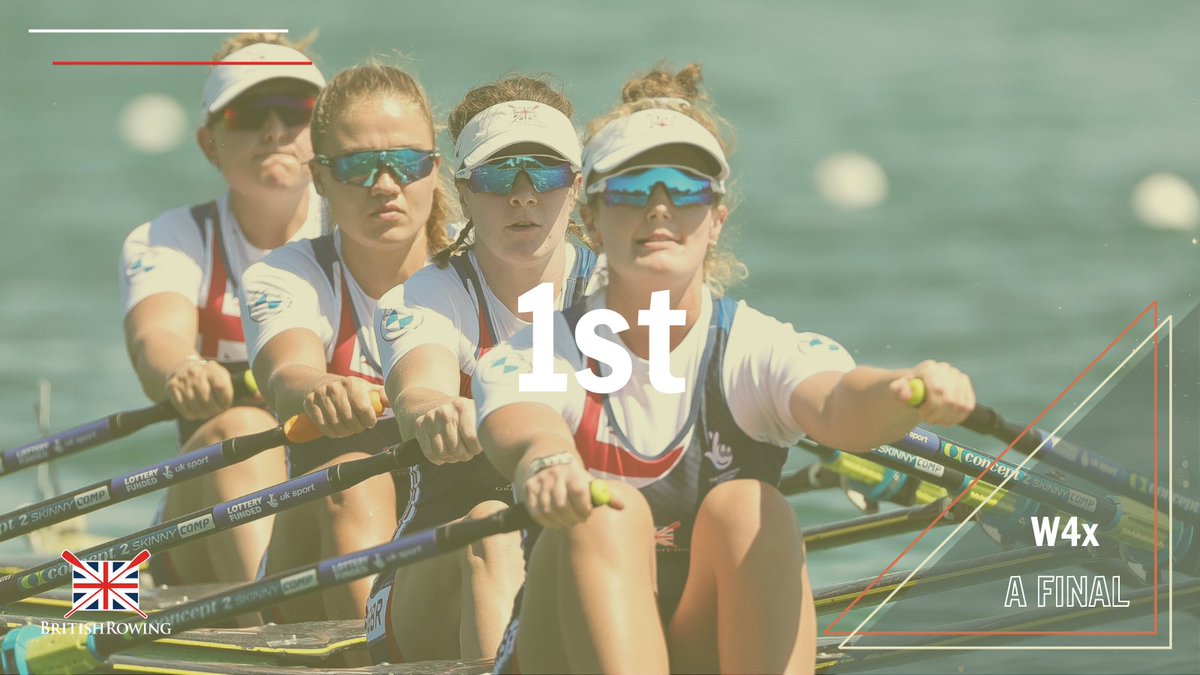 <a href="/jessleyden/">Jess Leyden</a> <a href="/lucy_gloverx/">Lucy</a> <a href="/EdinburghUniBC/">Edinburgh University Boat Club</a> <a href="/WarringtonRowC/">WarringtonRowingClub</a> <a href="/Leander_Club/">Leander Club</a> <a href="/WorldRowing/">World Rowing</a> <a href="/Euro_Champs/">European Championships</a> Fantastic race from the W4x as they take the win convincingly in this final to grab gold 🥇

Clear water and a masterclass in racing from the #GBRowingTeam 💪