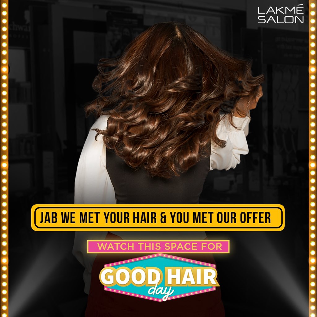 LakmeSalon's tweet photo. A trendy love story in the making: your new hair makeover. 

Stay tuned for Lakmé Salon #GoodHairDay! 

#LakmeSalon #GoodHairDays #Style #ManeOfYourDreams #LightsCameraAction #Bollywood #SaferThanHome #Inspiring #SalonExperts #HairColor #HairTransformation #HairColorInspiration https://t.co/qQzvEbRroK
