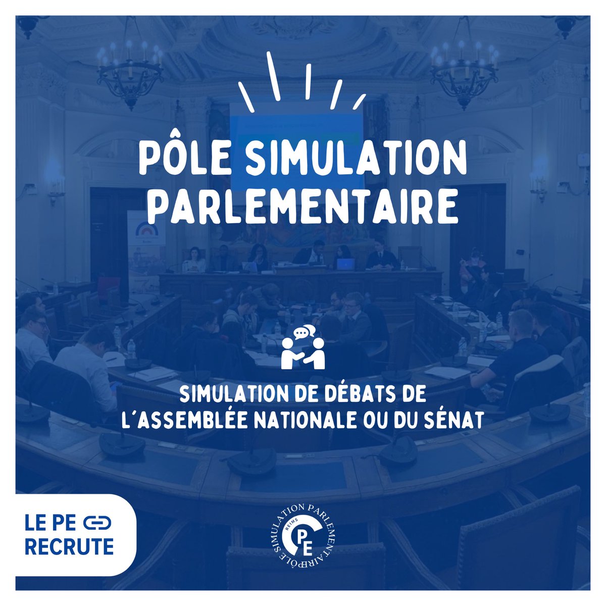 PEReims's tweet image. Le Parlement des Étudiants - Reims, recrute ! 🏛🇫🇷 Une nouvelle année et de nombreux projets nous attendent. 

&amp;gt; forms.gle/zJF95MatTd9cBz…