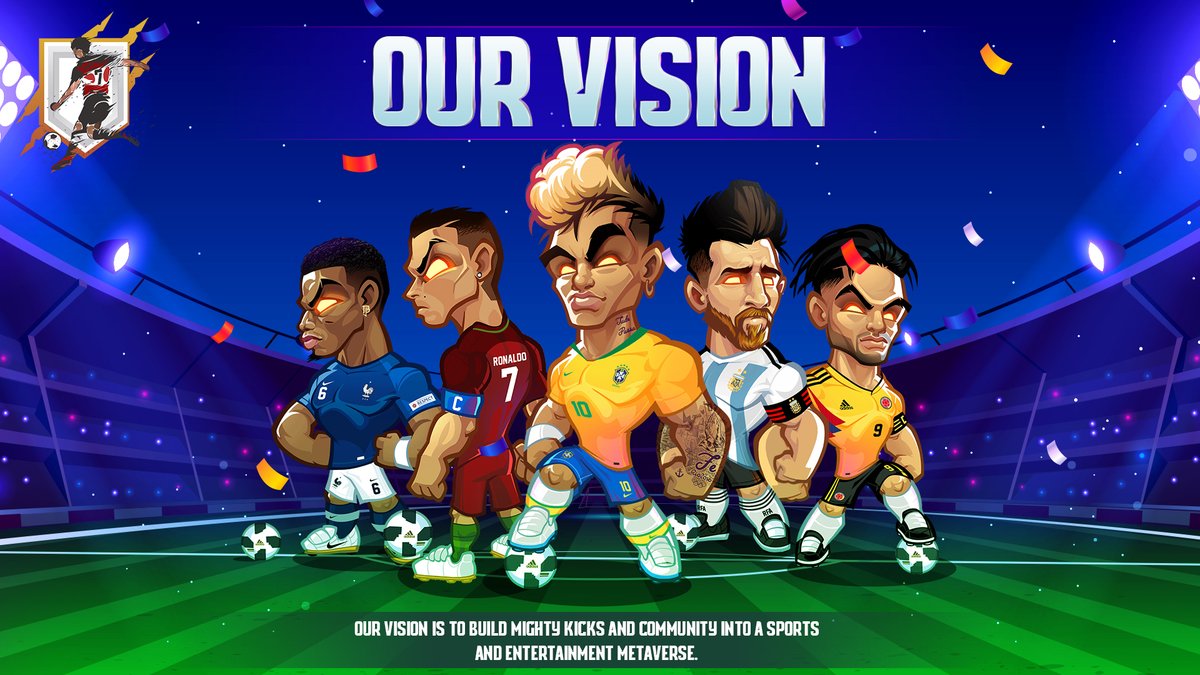 MightyKicksClub's tweet photo. 🥳Any game starts with a VISION! And #MightyKicks' vision is to develop an engaging decentralized ecosystem that can modernize the #GameFi industry

☺️We also aim to give our USERS a chance to generate value via playing #Footballgame  

💪Do you want to be part of this adventure? https://t.co/WsCkJLWU1V