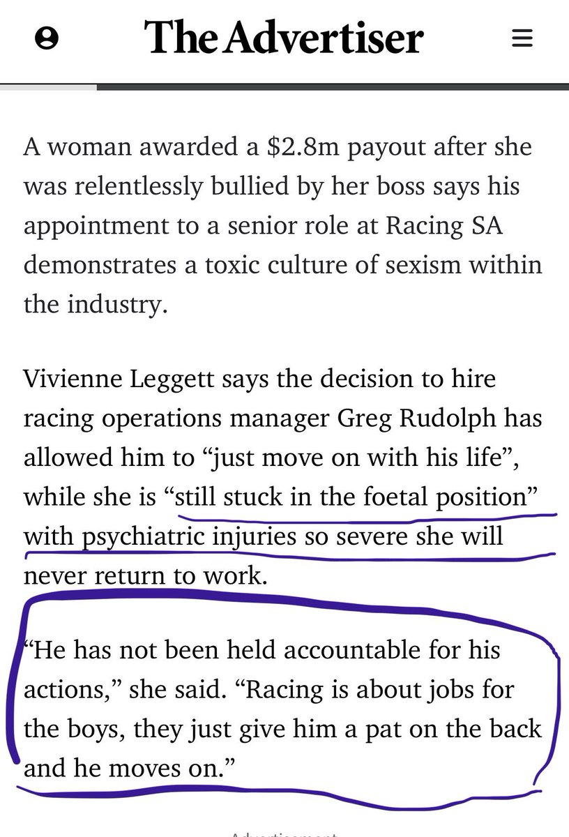 kategoodrich's tweet photo. Shame on you @RacingSA.
Shame in everyone in SA racing giving this bloke a free pass via their silence, actually everyone in racing remaining silent on this.
Shame on @tabcomau @tabcomaumedia & their bullshit hashtags
#notoneday do you actually take a stand for women in racing https://t.co/VCh3jCJ8nt
