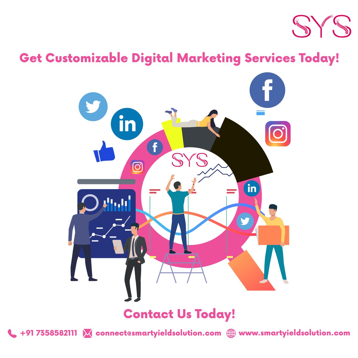 smart_yield's tweet photo. Get Customizable Digital Marketing Services Today!
Contact Us Today!
Contact: +91 7358582111
Email: connect@smartyieldsolution.com
Visit: https://t.co/2idlZ9zH9O
#SYS #smartyieldsolution #digitalmarketing #mobileapp #webdevelopment #ecommerce #seo #CustomApplicationDevelopment https://t.co/HZyMgg9mIu