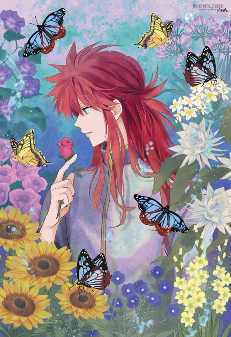 蔵馬と夏の花 