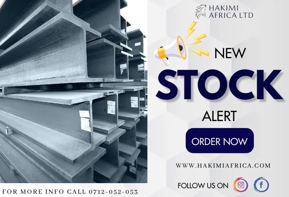 HakimiLtd's tweet photo. Happy New Week 👐🏽
We are leading suppliers of steel products across Kenya &amp; it’s environs.
✅ Quality 
✅ Durable 
✅ Affordable 

📞0735525121 or Dm us for deliveries

#steelsuppliers #steelkenya #mssteelplate #KenyaDecides2022 #kenyaelections2022 https://t.co/9kdd5FLt4f