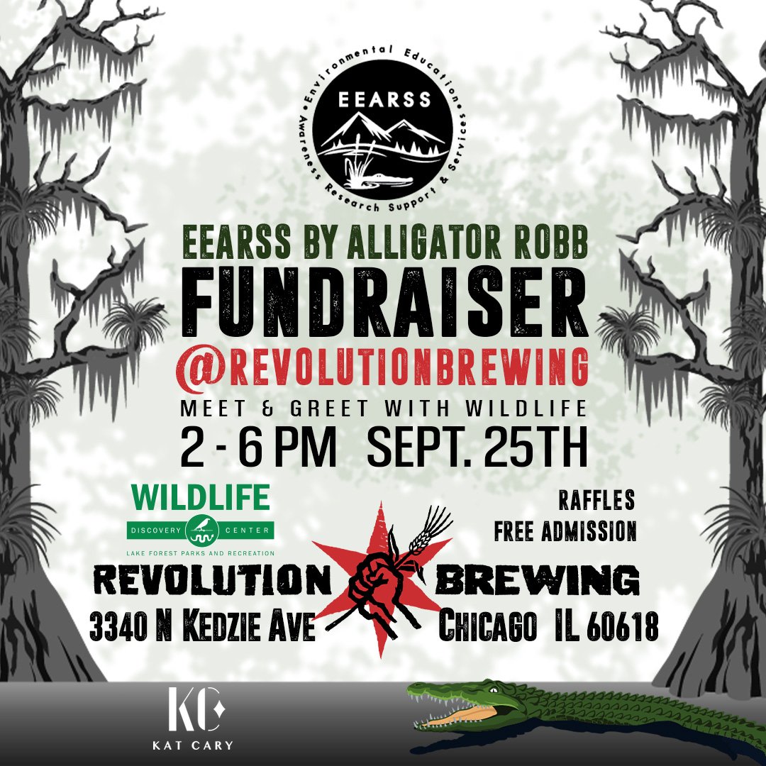 AlligatorRobb's tweet photo. What are you doing Sept 25th from 2 till 6? Come hang out with us at Revolution Brewing and the WildLife Discovery Center of Lake Forest as we do some fundraising for https://t.co/Yqc1ON2Q3R
#Chicago #events #fundraiser #alligatorrobb #chancethesnapper #501c3 https://t.co/LCRwRQoPPj