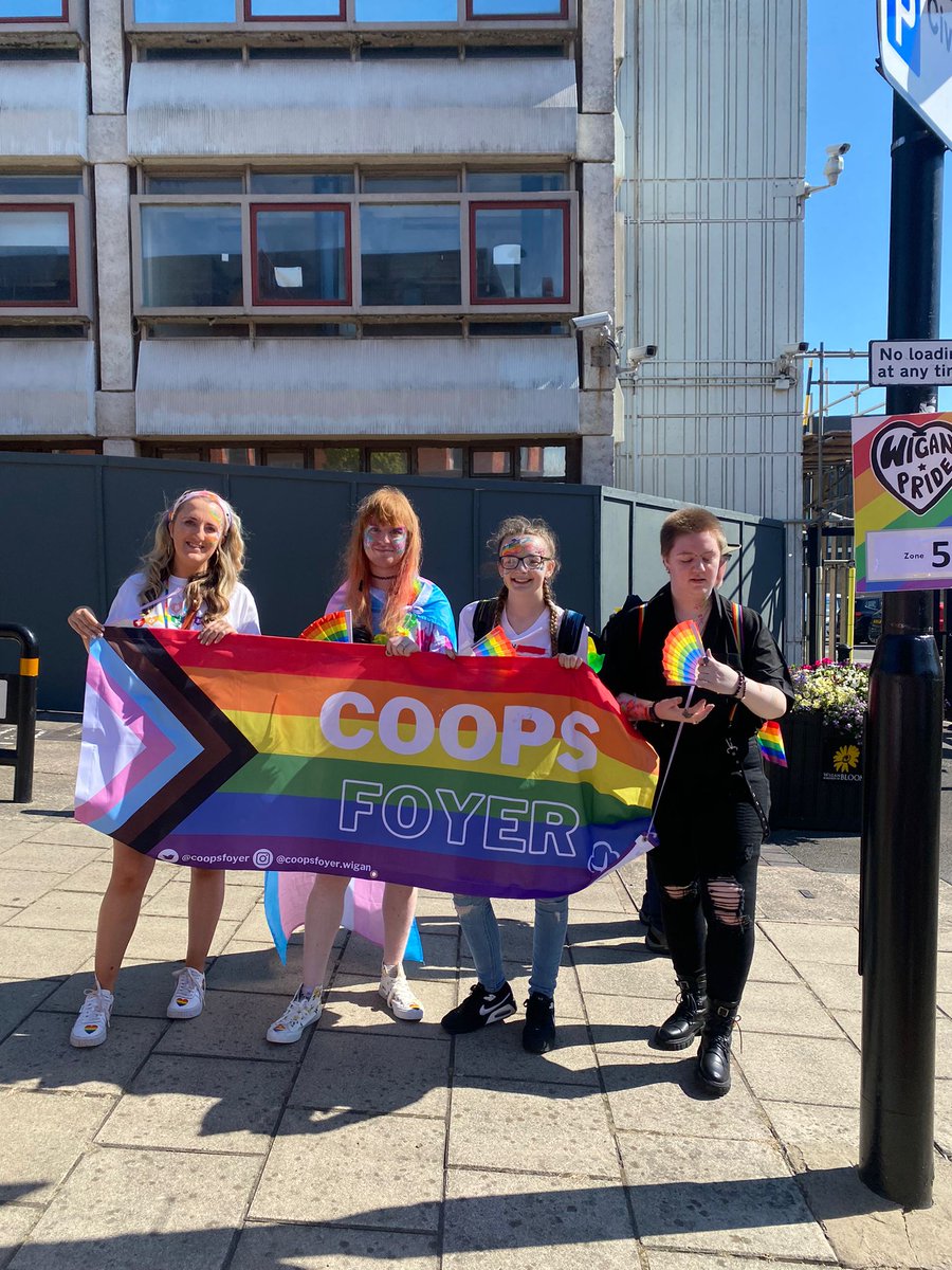 CoopsFoyer's tweet photo. We're at @WiganPrideLGBT today. Come say hi 👋🏳️‍🌈 #WiganPride22 https://t.co/n3GTfKP0jH