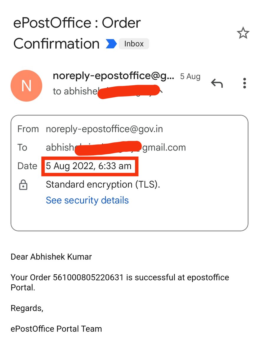 abhishek_angrej's tweet photo. #HarGharTirangaCampaign #azadikaamritmahotsav2022
मैंने 5 अगस्त को #epostoffice के पोर्टल से ऑनलाइन राष्ट्रीय ध्वज आर्डर किया था लेकीन अभी तक डिलीवर नही किया गया है।@narendramodi_in जी का हर घर तिरंगा अभियान कैसे सफल होगा?@IndiaPostOffice @PMOIndia @cpmgjharkhand @JharkhandDOP https://t.co/oFn8OR4Eyc